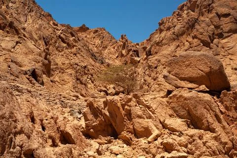 canyon in egypt Stock Photos