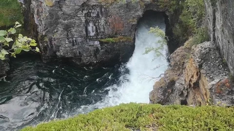 Canyon Falls Stock Footage 167134136