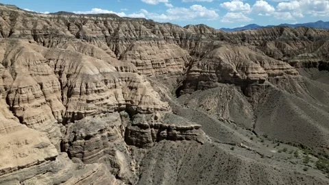 Canyon, flight over a work of nature, creation of water and rocks Video stock 247287813