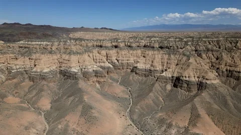 Canyon, flight over a work of nature, creation of water and rocks Video stock 247287959