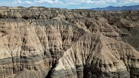Canyon, flight over a work of nature, creation of water and rocks Video stock 247288600