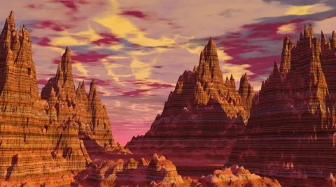 Canyon hd pan back Video stock 46605587