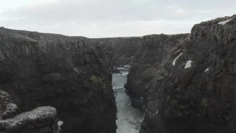 Canyon in Iceland 스톡 동영상 164603835