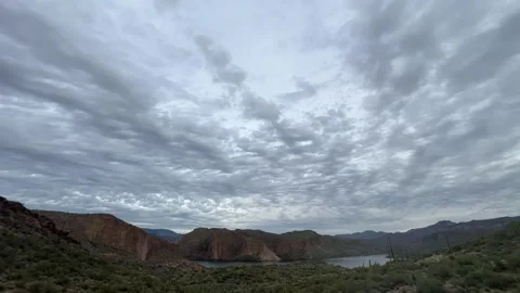 Canyon Lake along the Apache Trail Stock Footage 269721930