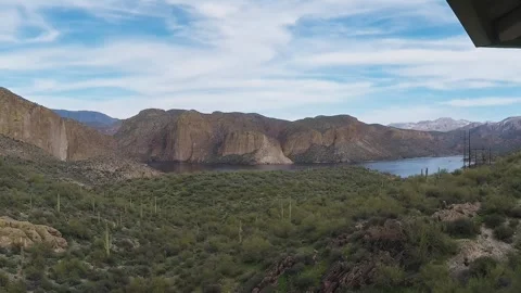 Canyon Lake From Scenic Overlook- Apache Junction AZ 4K Video stock 313019643