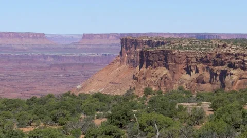 A canyon with a mountain in the background Stock-Footage 155581271