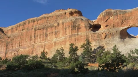 A canyon with a mountain in the background Stock Footage 155585065