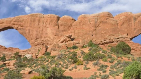 A canyon with a mountain in the background 動画素材 155586294