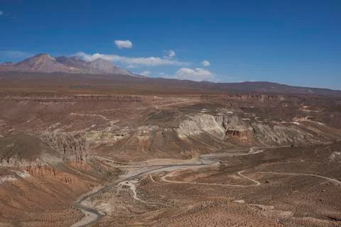 Canyon of the Rio Lluta Stock Photos