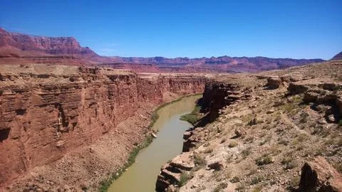 Canyon with river Foto stock