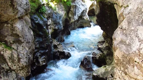 Canyon with river rapids Stock Footage 59099932