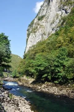 Canyon of river Vrbas Stock Photos