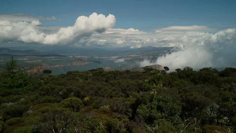 Canyon from the rock peak Stock Footage 248243619