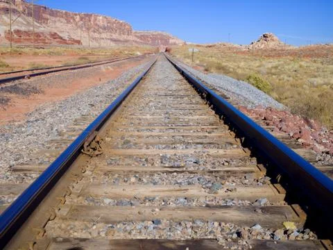 Canyon Traintracks Stock Photos
