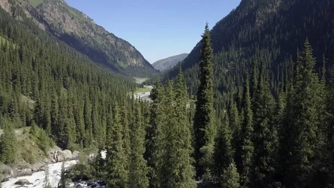 Canyon in Tyan Shan. Stock Footage 81105680