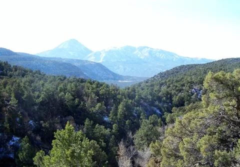 Canyon view with mountain Foto stock