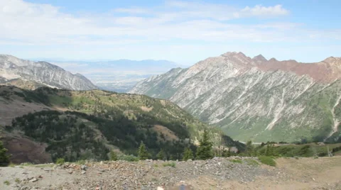 Canyon View Pan HD Stock Footage 989325