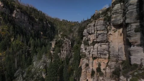 Canyon Wall Close Up, 4K Stock Footage 321820825