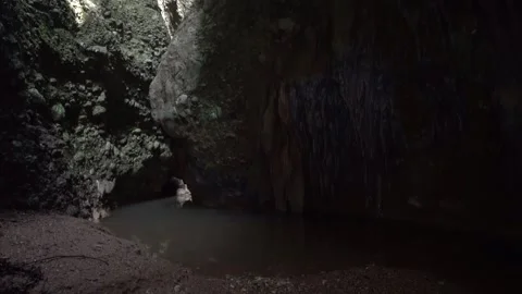 Canyon with water in the jungle Stock-Footage 344603064