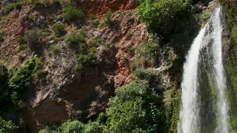 Canyon Waterfall  static shot Stock Footage 156528196