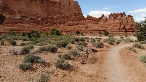 Canyonlands Walk 2 Stock Footage 93325443