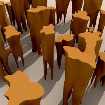 Canyons cartoon 3D Model