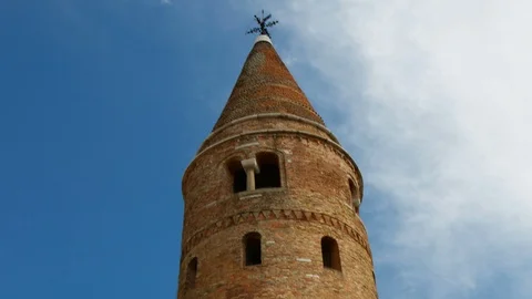 Caorle time lapse of the tower of the city center Stock-Footage 92518408