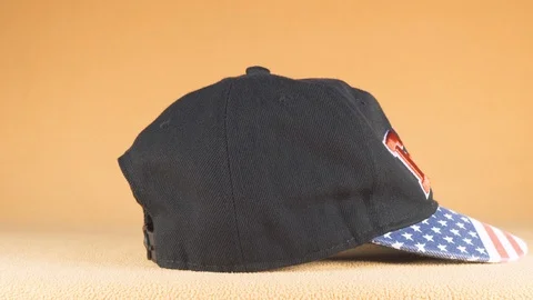 Cap with the American flag Stock Footage 103864701