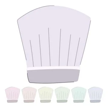 Cap chef hat vector cartoon graphic Stock Illustration