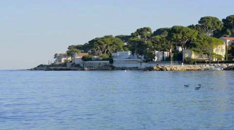 Cap d'Antibes: Establishing Shot Stock Footage 45618990