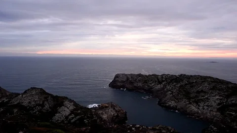 In the cap de creus near Cadaques, Costa brava Stock Footage 84795416