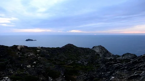 In the cap de creus near Cadaques, Costa brava Stock Footage 84795452