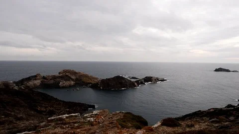 In the cap de creus near Cadaques, Costa brava Stock Footage 84795864