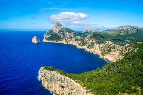 Cap de Formender of Mallorca Stock Photos