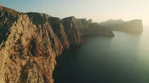 Cap de Formentor Mallorca Cliffs at Sunset Drone View 스톡 동영상 333018385