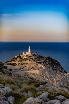 Cap de Formetor's lighthouse Stock Photos