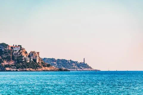 Cap de Nice and Cap Ferrat Stock Photos