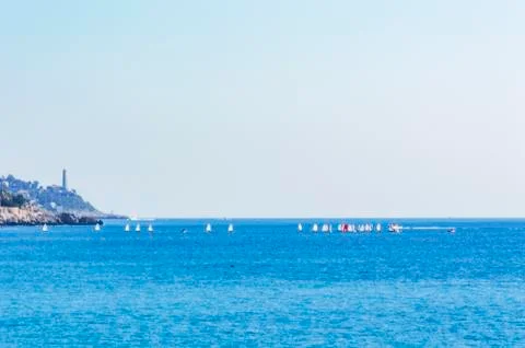 Cap de Nice and Cap Ferrat Stock Photos