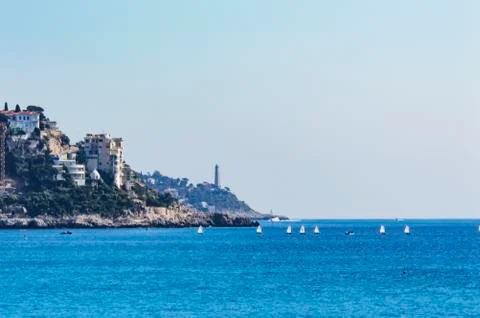 Cap de Nice and Cap Ferrat Stock Photos