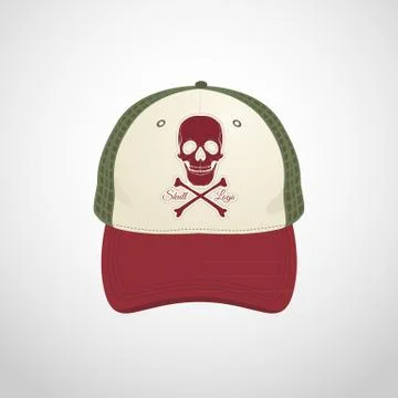 Cap design template Stock Illustration