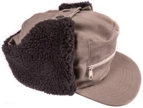 Cap with ear winter protection Stock Photos