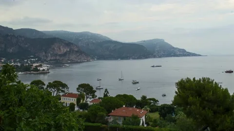 Cap Ferrat Golf Ships Timelapse , NIce France , Cote d'azur Video stock 139055880