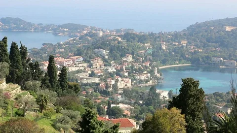 Cap Ferrat peninsula Stock Footage 109164954
