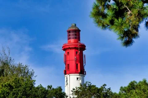 Cap Ferret Lighthouse. Stock Photos
