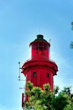 Cap Ferret Lighthouse. Stock Photos