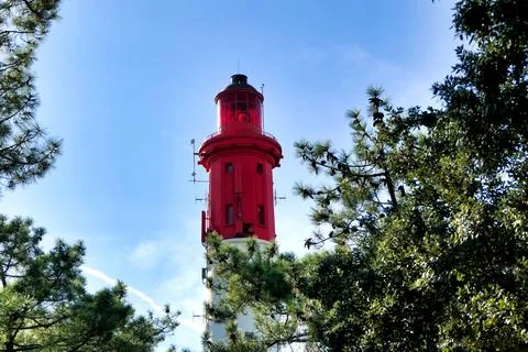 Cap Ferret Lighthouse. Stock Photos
