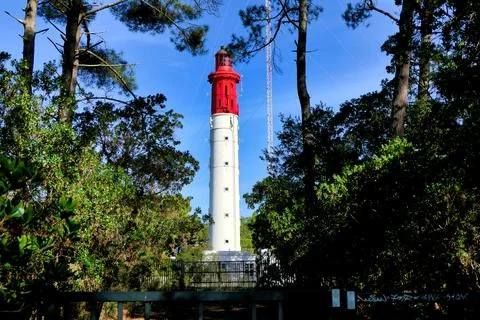 Cap Ferret Lighthouse. Stock Photos