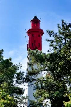 Cap Ferret Lighthouse. Stock Photos