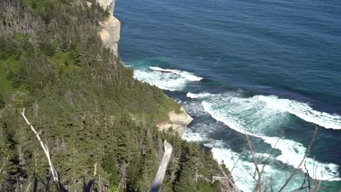 Cap Gaspe View in Quebec Stock Footage 142888145