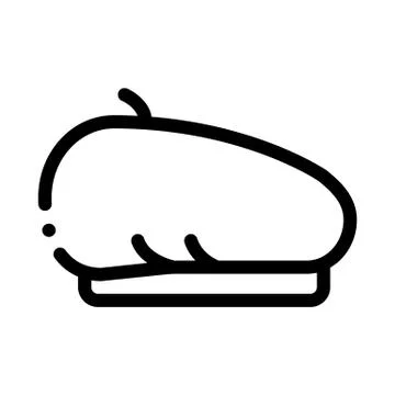 Cap headdress icon vector outline illustration Stock-Illustration